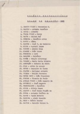 Exame de seleção - 1967