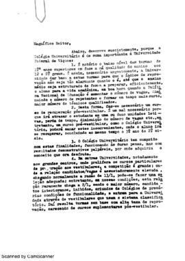 Dados sobre a importância do Coluni - 1973