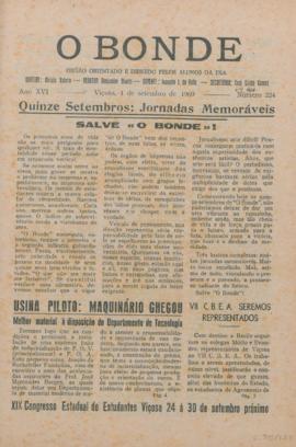 O Bonde - Edição 224 de 01/09/1960
