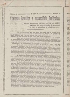 1947 - Discurso de Diogo Alves de Melo (Paraninfo)