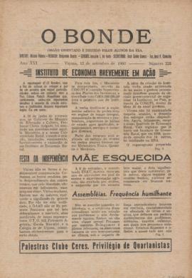 O Bonde - Edição 225 de 12/09/1960