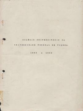 Relatório Geral do Coluni 1966 à 1969