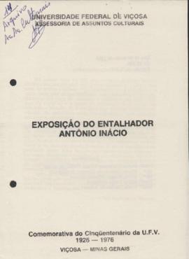 Fôlder da Exposição do Entalhador Antônio Inácio