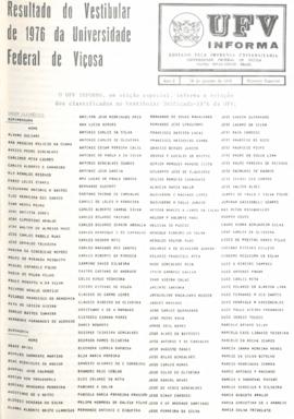 Edição Especial - Vestibular de 1976