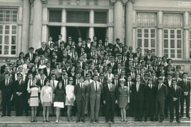 Professores e formandos de 1968