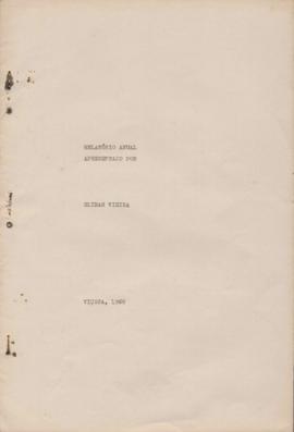 Relatório anual - Clibas Vieira (1960)