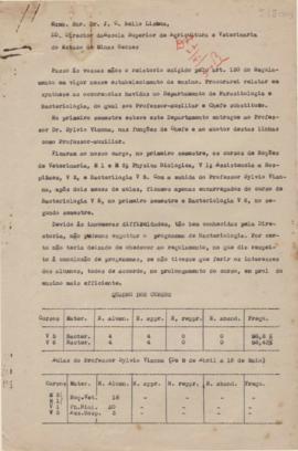 1934 - Bacteriologia e Parasitologia (Chefe de Departamento)