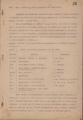 1943 - Zootecnia (Chefe do Departamento)