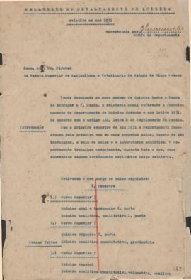 1931 - Química (Chefe de Departamento)