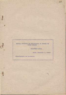 1947 - Equinos, Ovinos e Matadouro (Zootecnia)