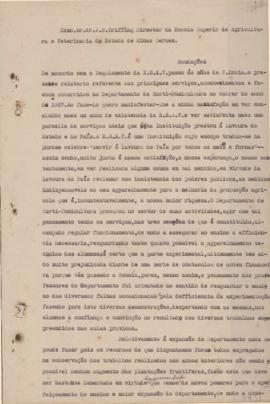 1937 - Horticultura e Pomicultura (Chefe do Departamento)