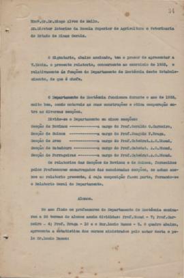 1933 - Zootecnia (Chefe do Departamento)