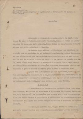 1938 - Horticultura e Pomicultura (Chefe do Departamento)